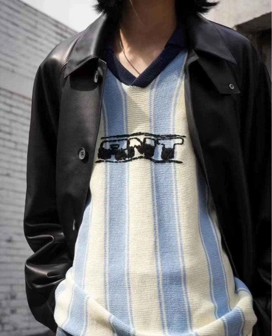 RICE NINE TEN ニット ロングスリーブ サッカー ジャージー ２