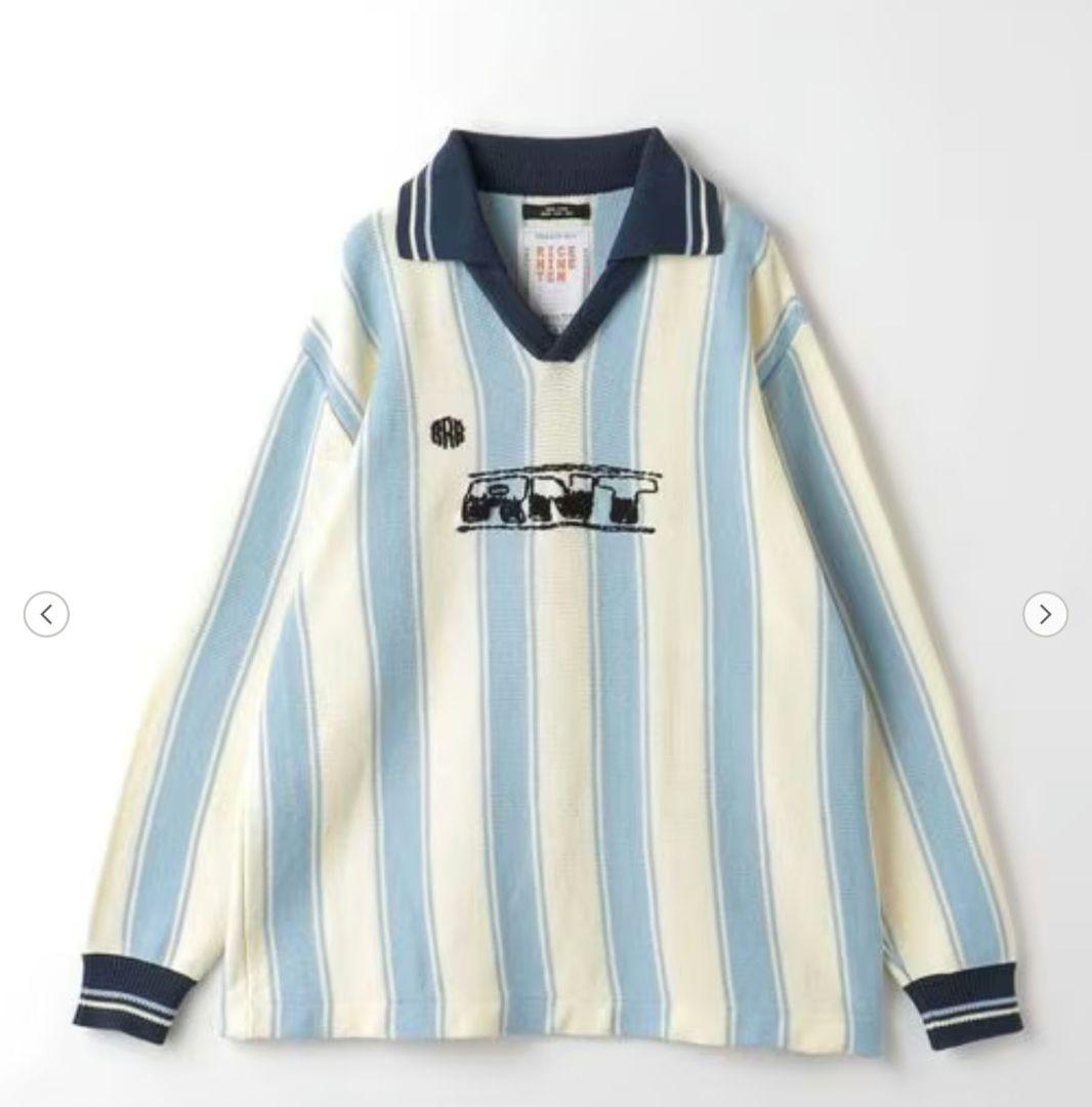 RICE NINE TEN ニット ロングスリーブ サッカー ジャージー ２