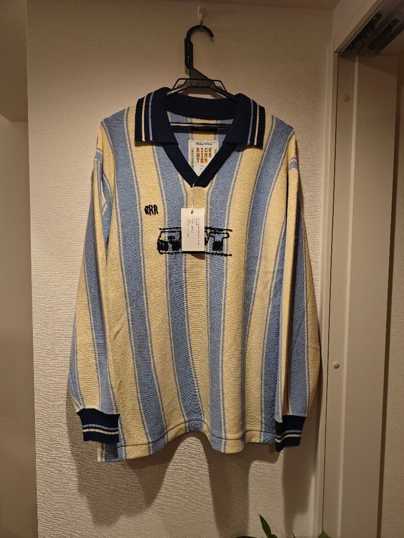 RICE NINE TEN ニット ロングスリーブ サッカー ジャージー ２