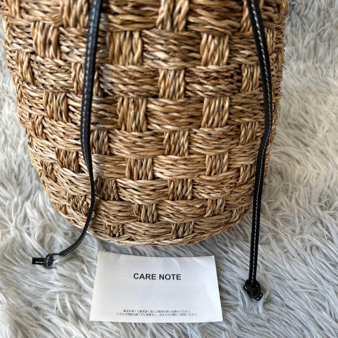 【未使用品】A VACATION BUCKET ZEBRAかごバッグ サファリ