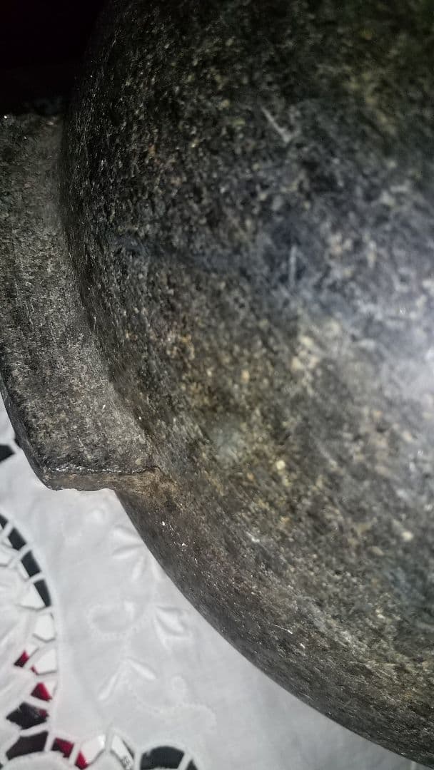 李朝　耳付き石器壷