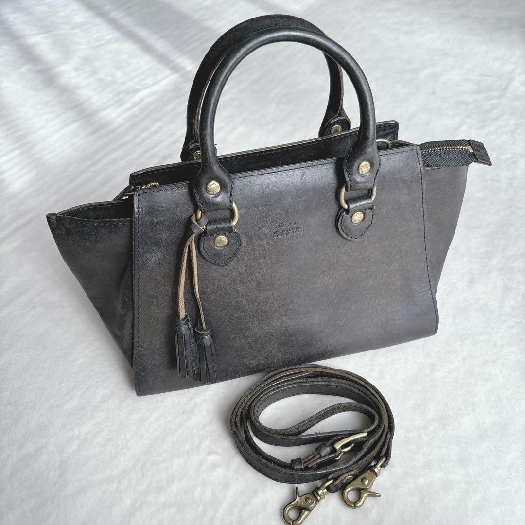 【美品】Ryu リュー　レザー　ショルダーバッグ　ハンドバッグ　2way