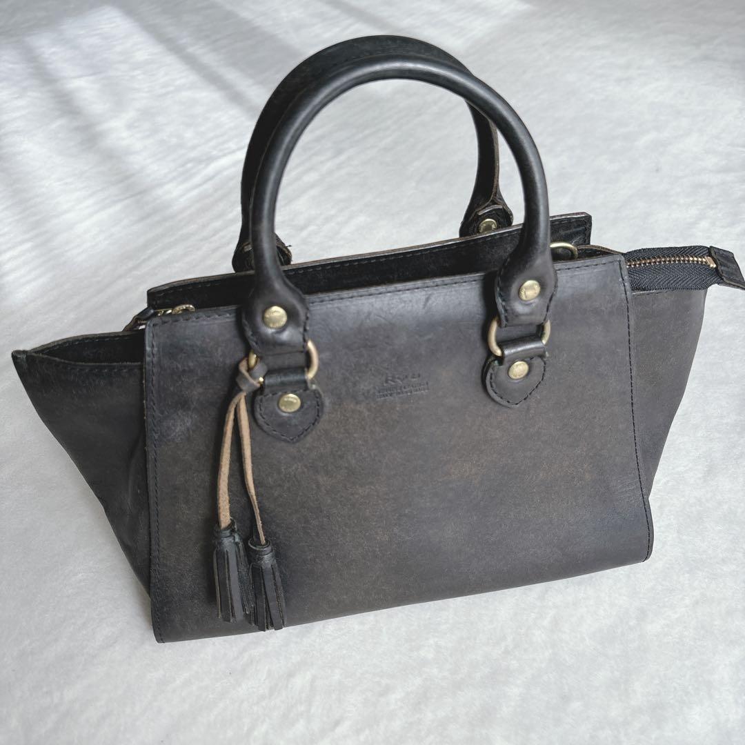 【美品】Ryu リュー　レザー　ショルダーバッグ　ハンドバッグ　2way