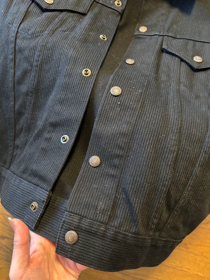 TENDERLOIN ピケ　ブラックジャケット 40 M テンダーロイン