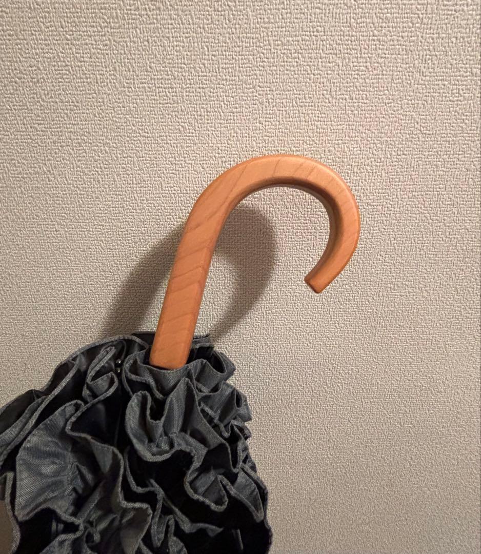 サンバリア100 長傘 Sサイズ フリル / フロスト　グレー