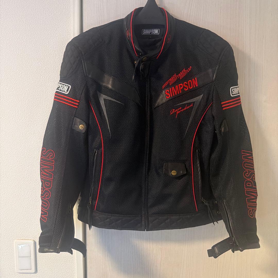SIMPSONシンプソン ライダースジャケット　インナー、プロテクター　L
