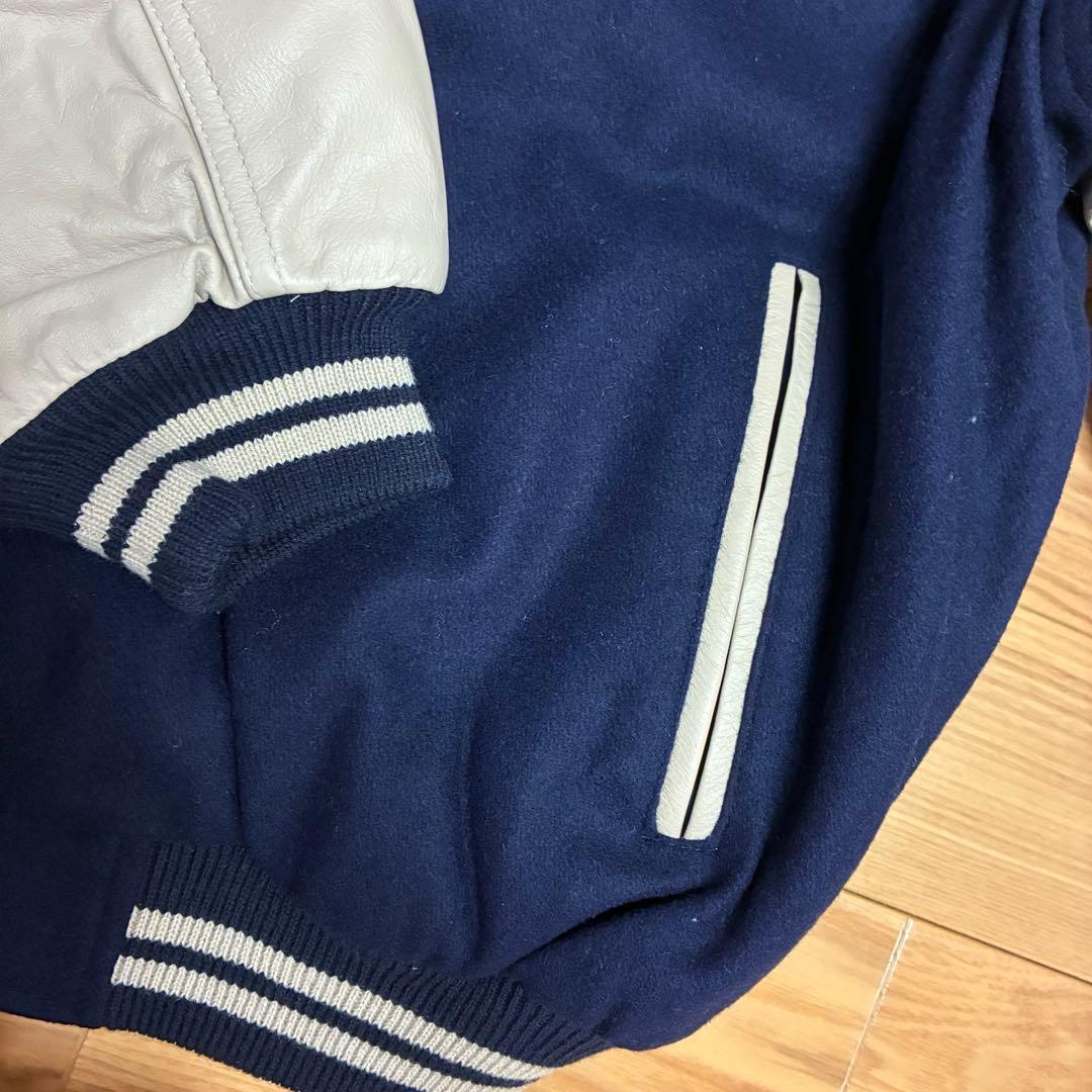 新品♡SUNTORY BOSS♡ボスジャン スタジャン 袖レザー 牛革 本革