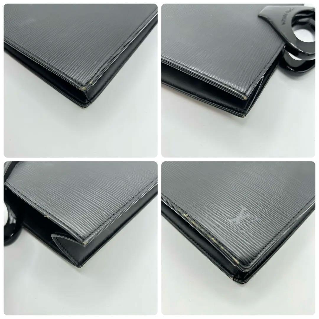 【美品】ルイヴィトン エピ オンブル ハンドバッグ ノワール M52102