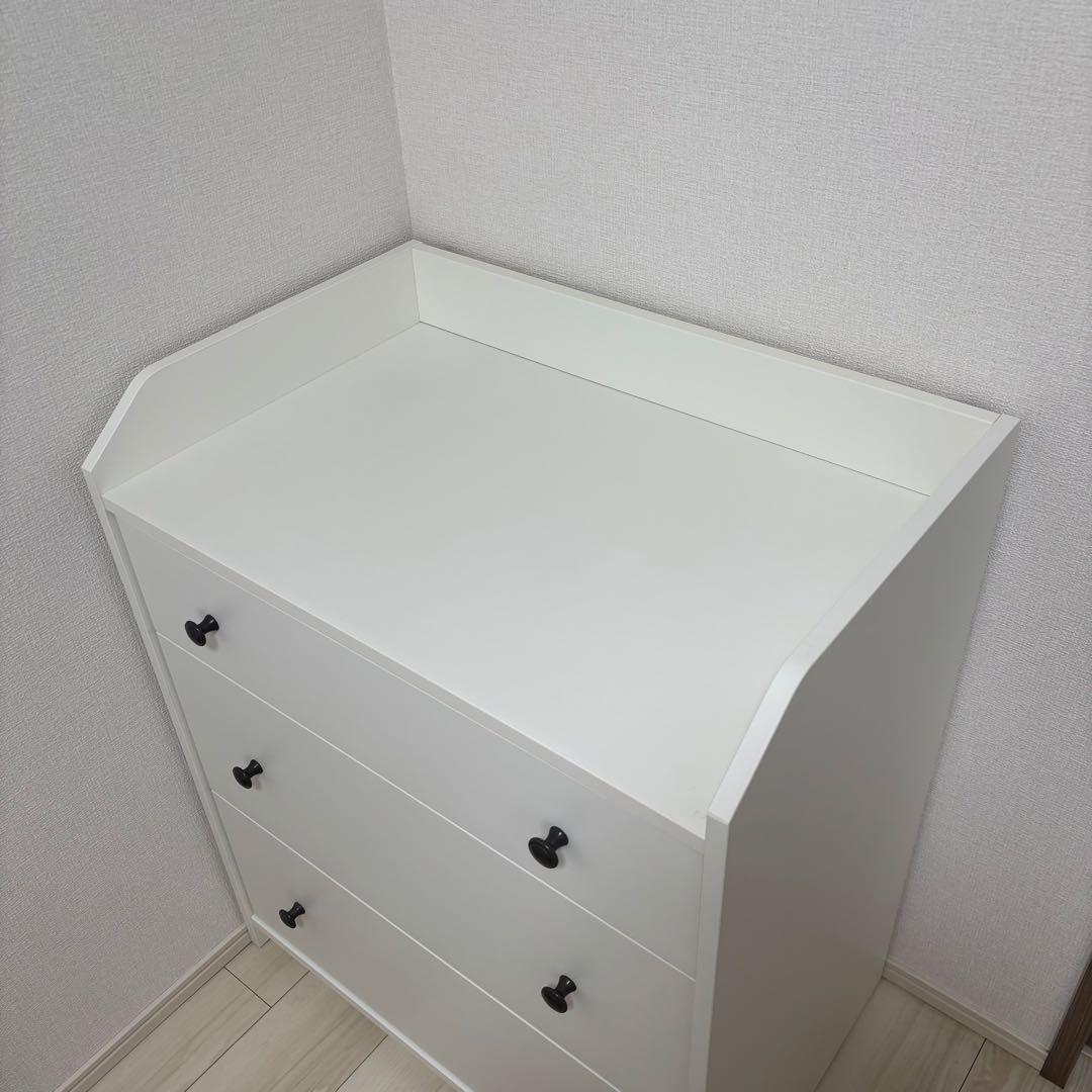 IKEA HAUGA ハウガ チェスト（引き出し×3）ホワイト