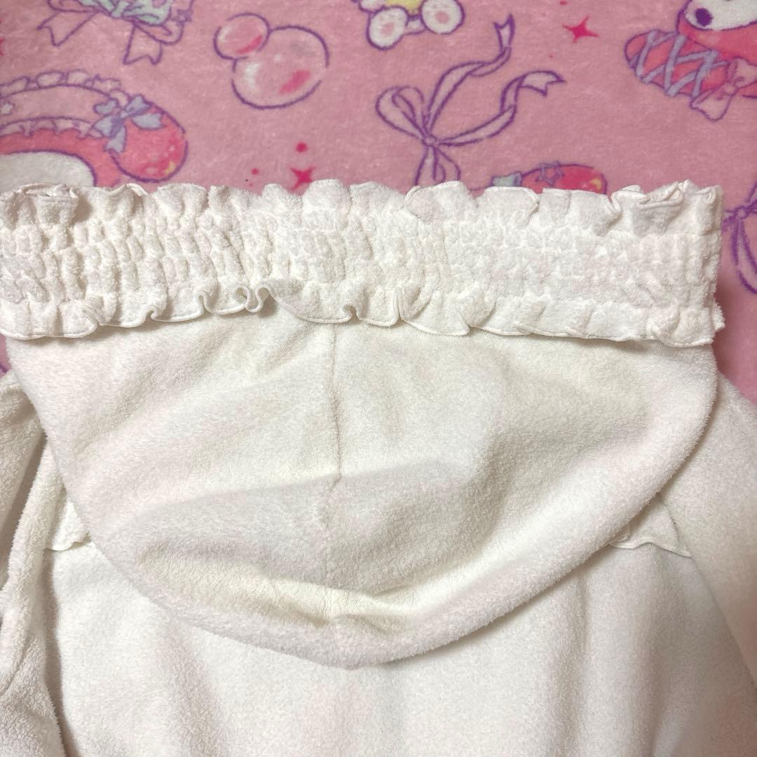 トゥララ　フリルレースパーカー　ハートチャーム　姫ギャルy2k リズリサ