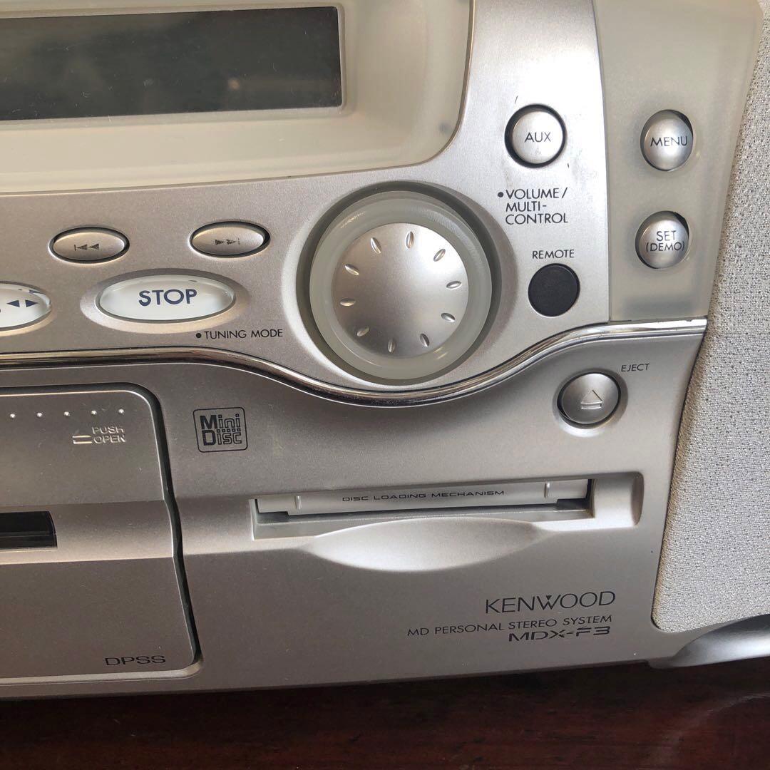 KENWOOD MDCDカセット　コンポ　MDXーF3 稼働品