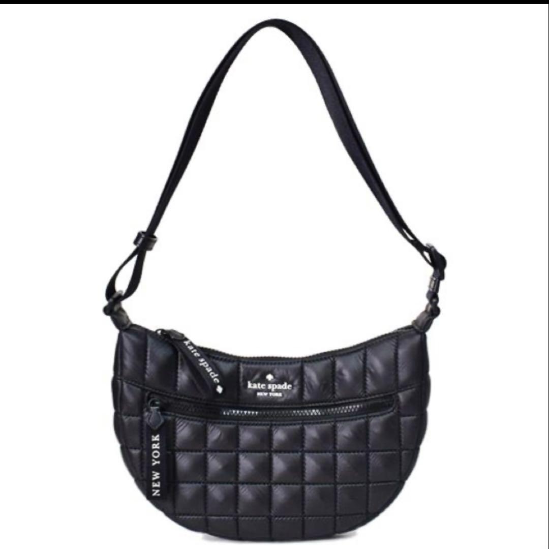 ケイトスペード キルティング スリング 三日月 クロスボディ バッグ