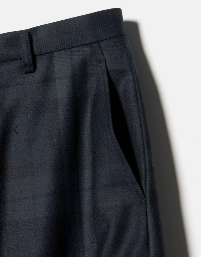 新品未使用　6(ROKU) チェック カーブ パンツ　34