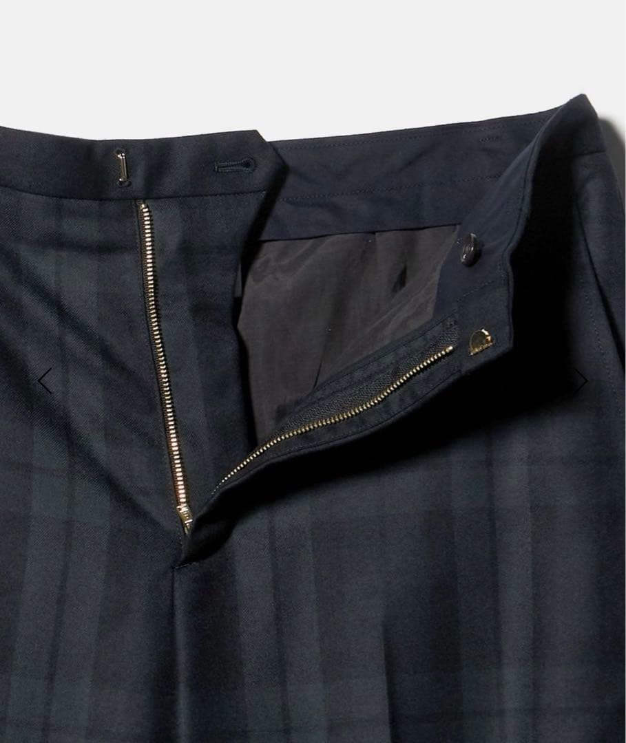 新品未使用　6(ROKU) チェック カーブ パンツ　34