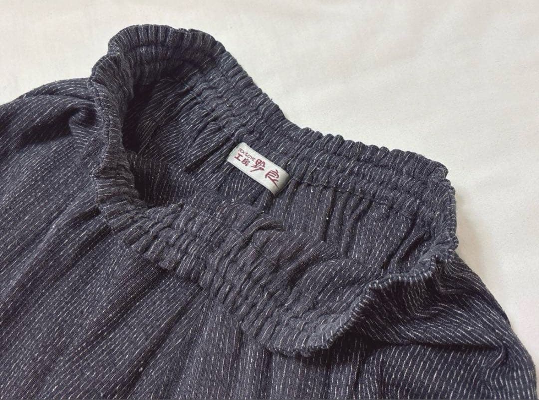 6/9終◆天然素材　草木染【工房野良】タッサーシルク100% パンツ