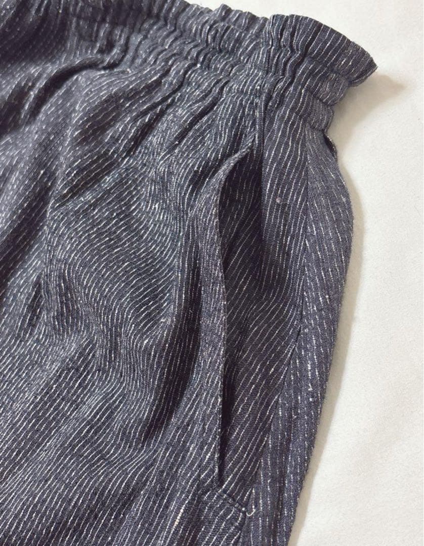 6/9終◆天然素材　草木染【工房野良】タッサーシルク100% パンツ