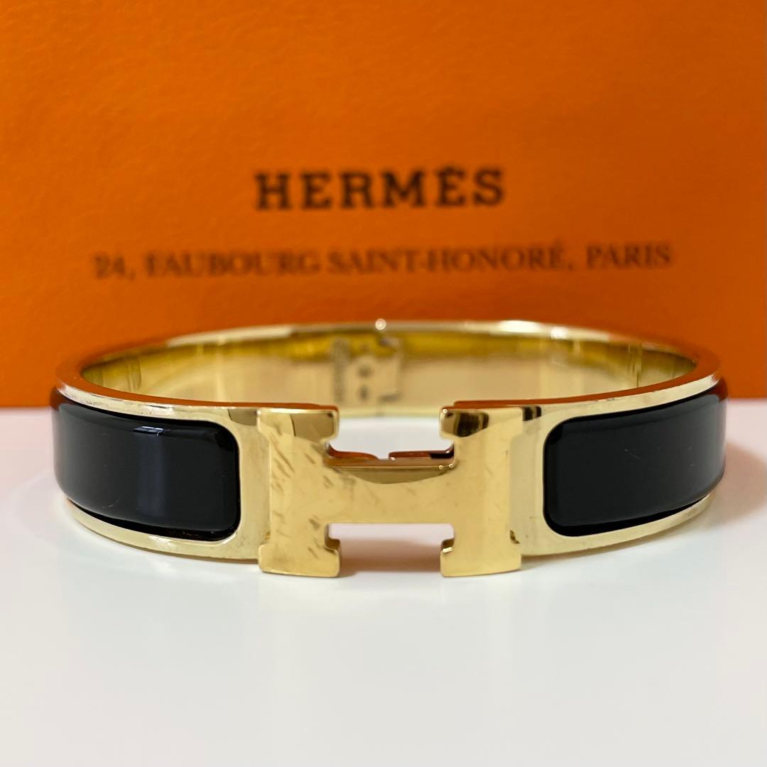 お*か様 【最終値下】エルメス クリックH クリッククラック バングル ブラック
