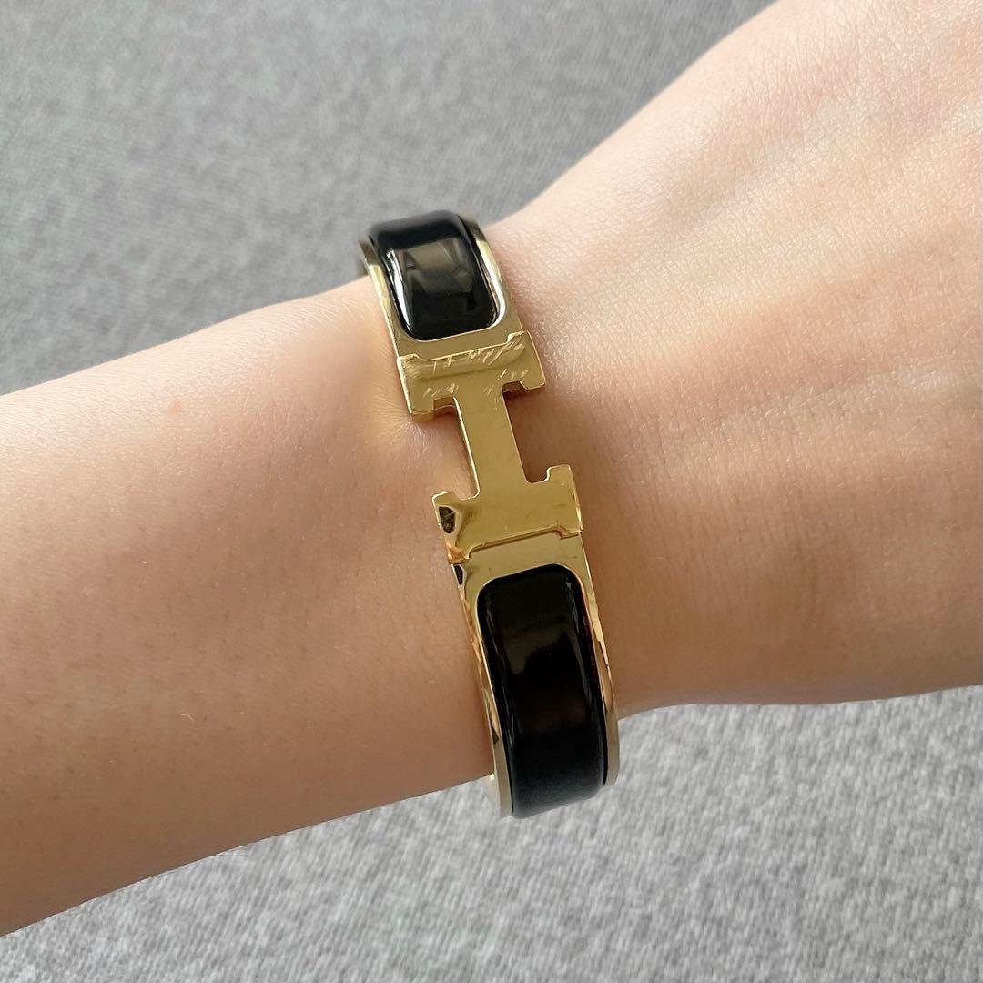 お*か様 【最終値下】エルメス クリックH クリッククラック バングル ブラック