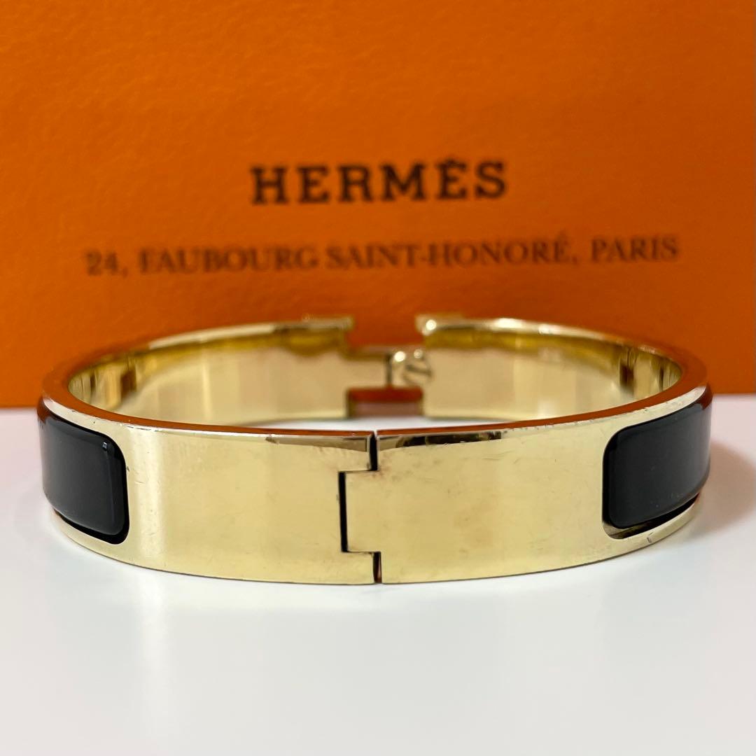 お*か様 【最終値下】エルメス クリックH クリッククラック バングル ブラック