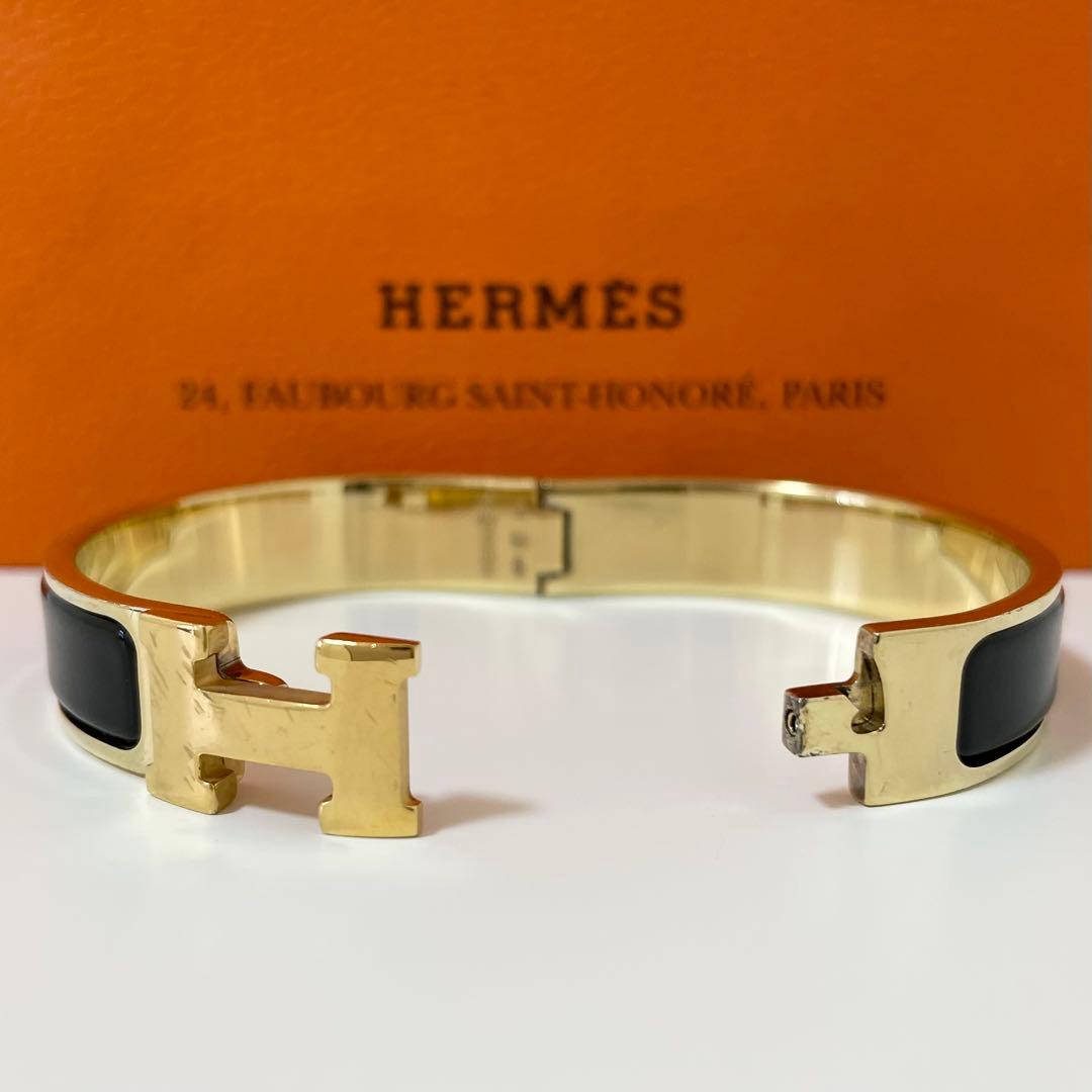 お*か様 【最終値下】エルメス クリックH クリッククラック バングル ブラック