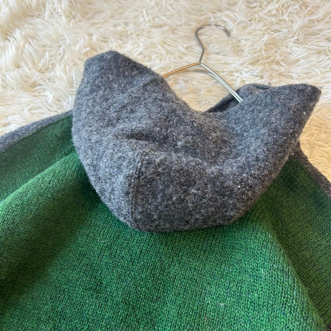 SDL45R★★45rpm 45R ウールボーダーニットパーカーR刺繍