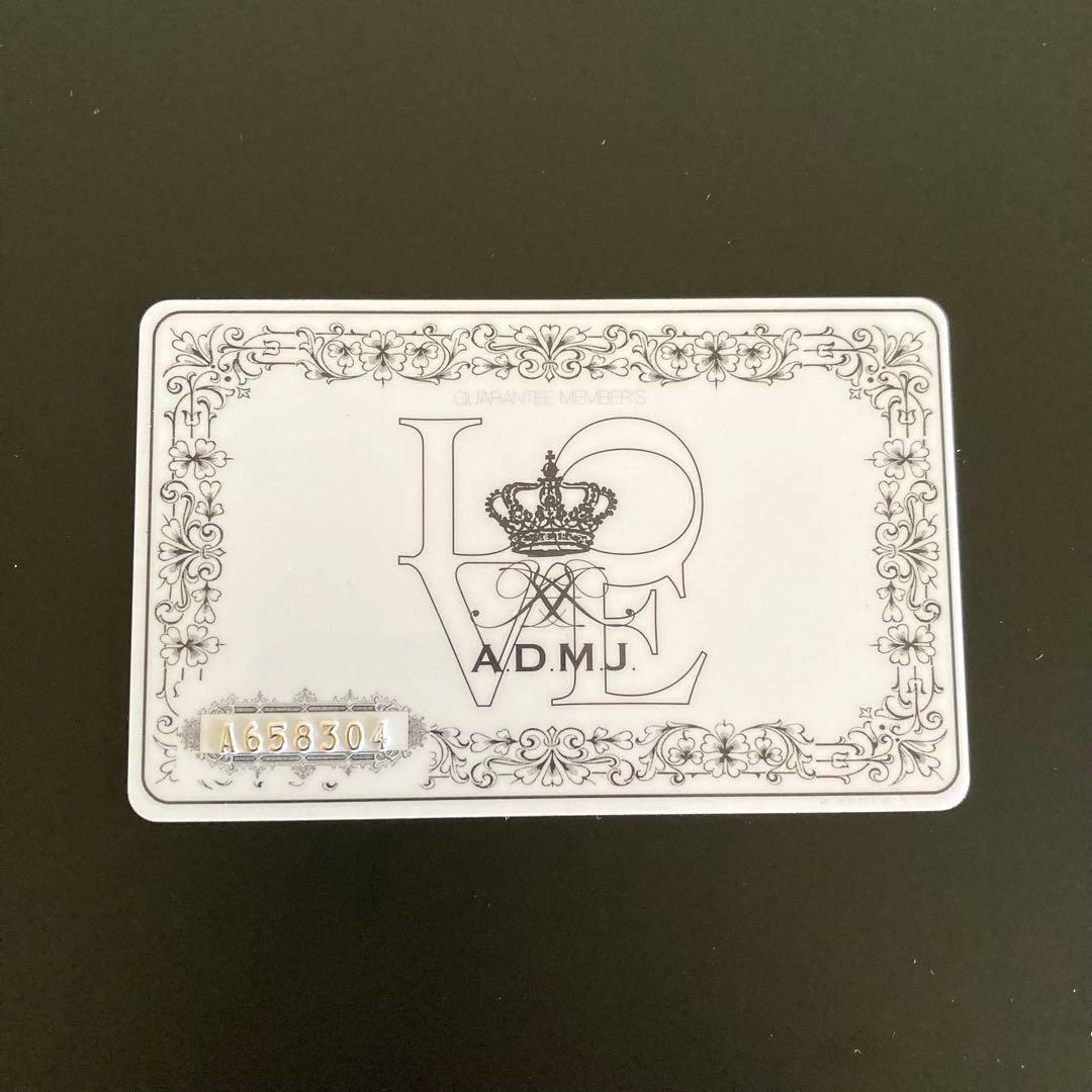 【美品・ギャランティカード付 】ADMJ 長財布 バニティ クリスタル付　日本製