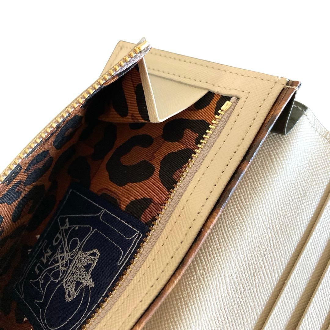 【美品・ギャランティカード付 】ADMJ 長財布 バニティ クリスタル付　日本製