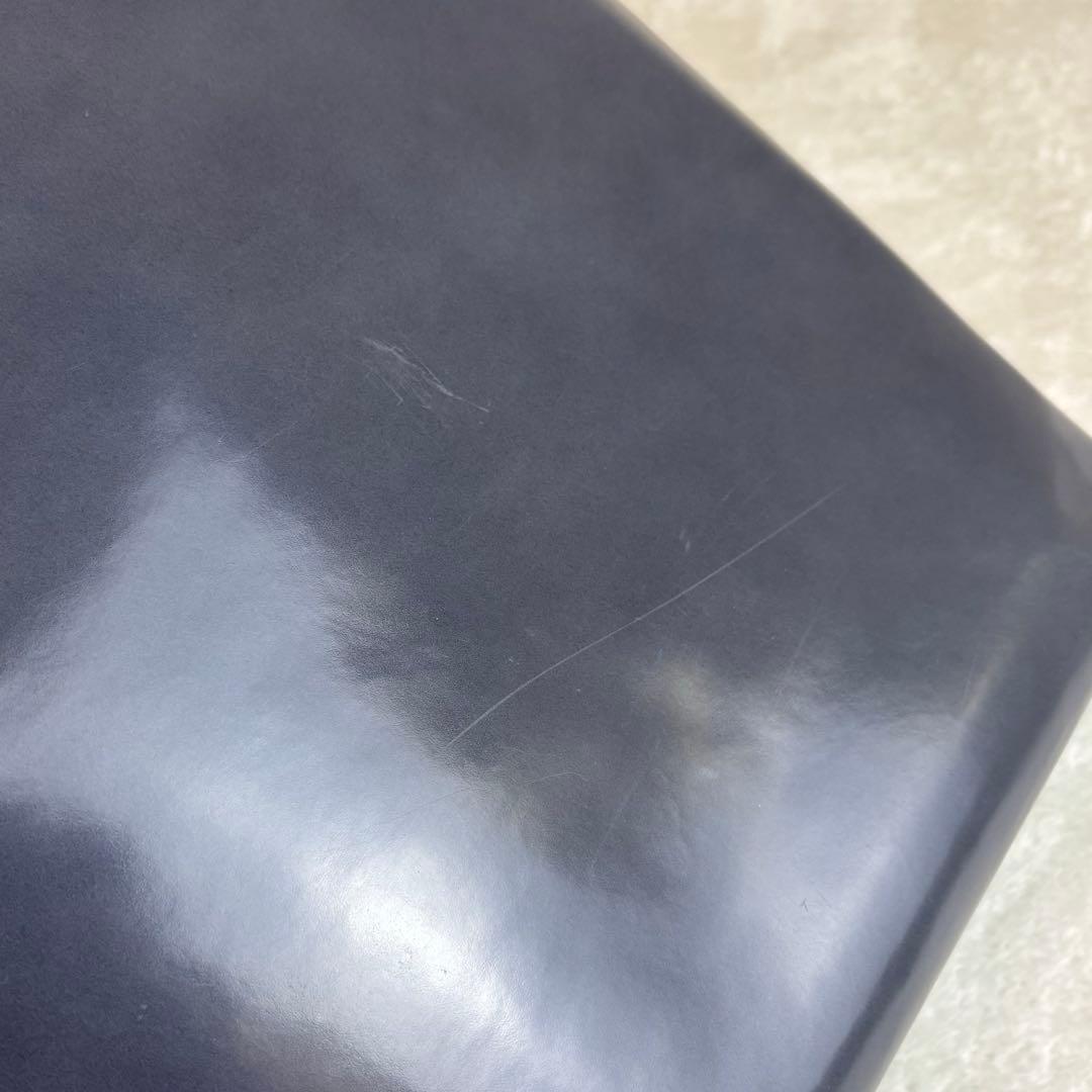 PRADA　プラダ　トートバッグ　手提げ　鞄　パテントレザー　紺　収納袋