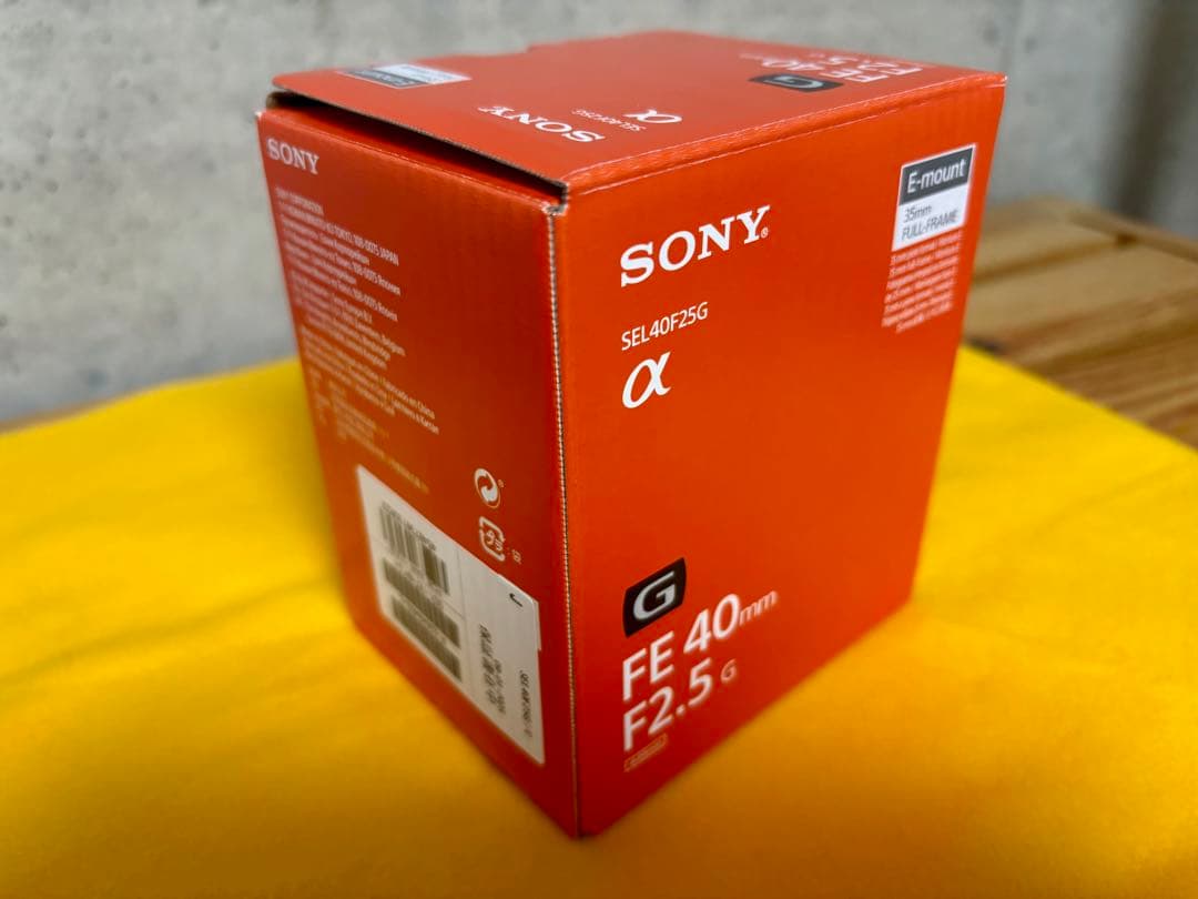 Sony FE 40mm F2.5 G レンズ