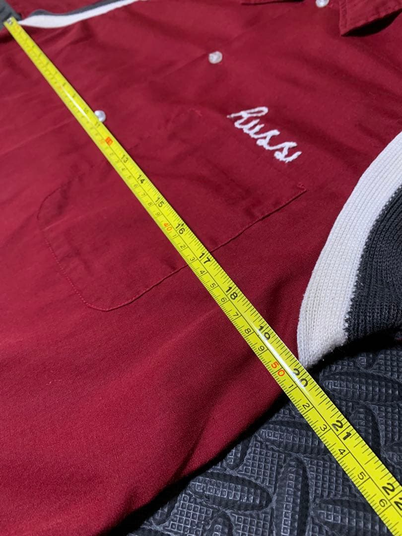 USA製 70s Hilton ヴィンテージ ボーリングシャツ M チェーン刺繍