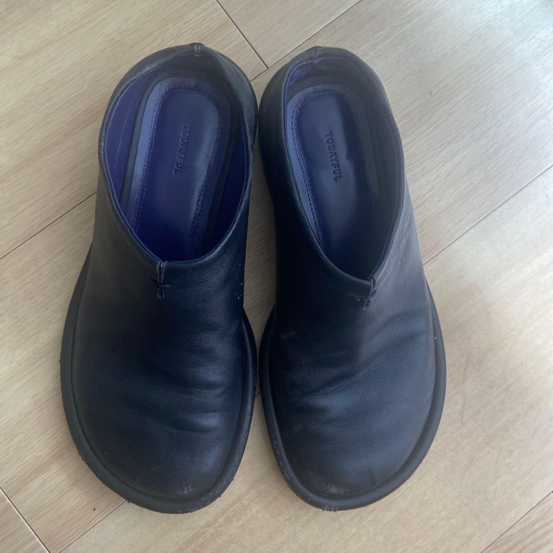 todayful slideleathershoes サイズ36