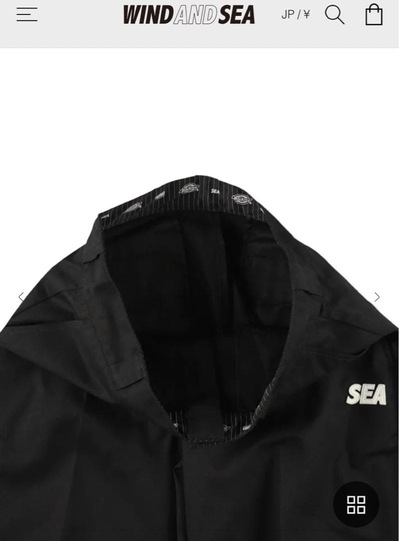 WIND AND SEA×DICKIES WORK PANTS 黒 M