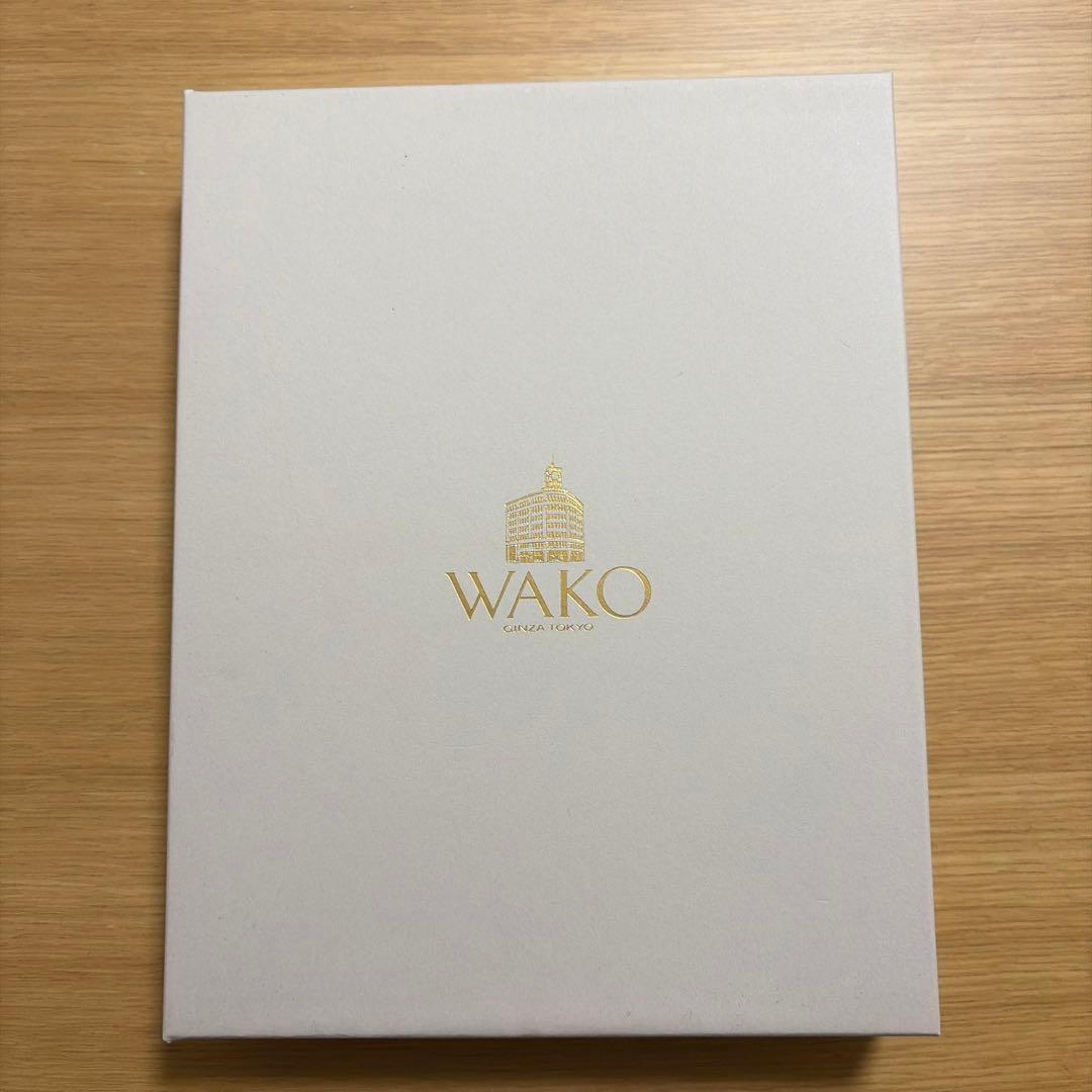 【新品未使用箱付き】WAKO シルバーフォトフレーム　ナワメ　ロジウム仕上げ