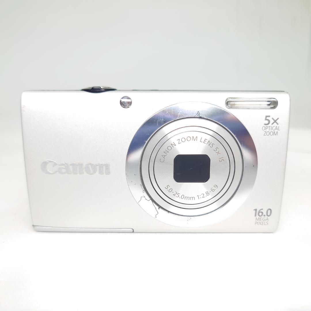 キャノン Canon A2400 IS コンパクトデジタルカメラ シルバー