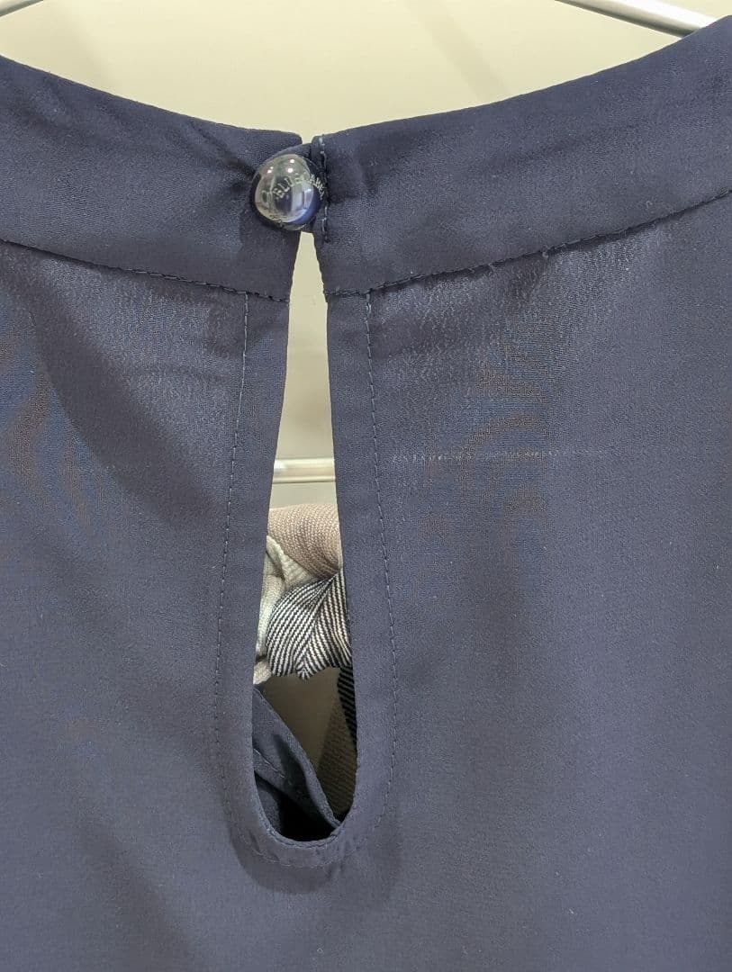 【こりんご】ブルーレーベル クレストブリッジ リボンブラウス 36