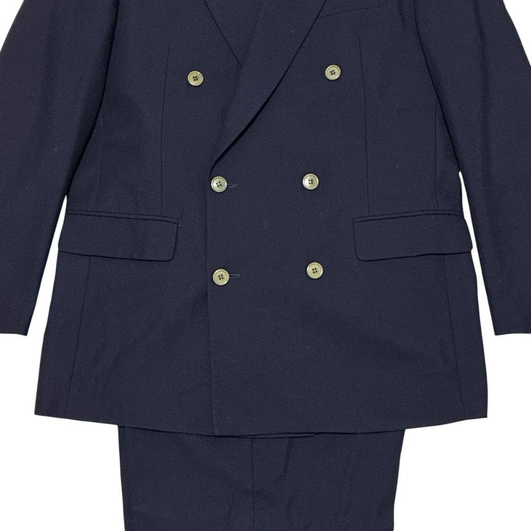 美品✨Paul Smith ダブル 高級スーツ上下 セットアップ ネイビー XL