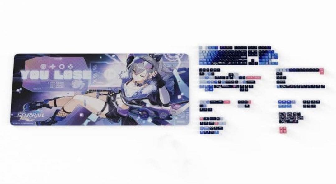崩壊スターレイル HYTE 銀狼 キーキャップ マウスパッド