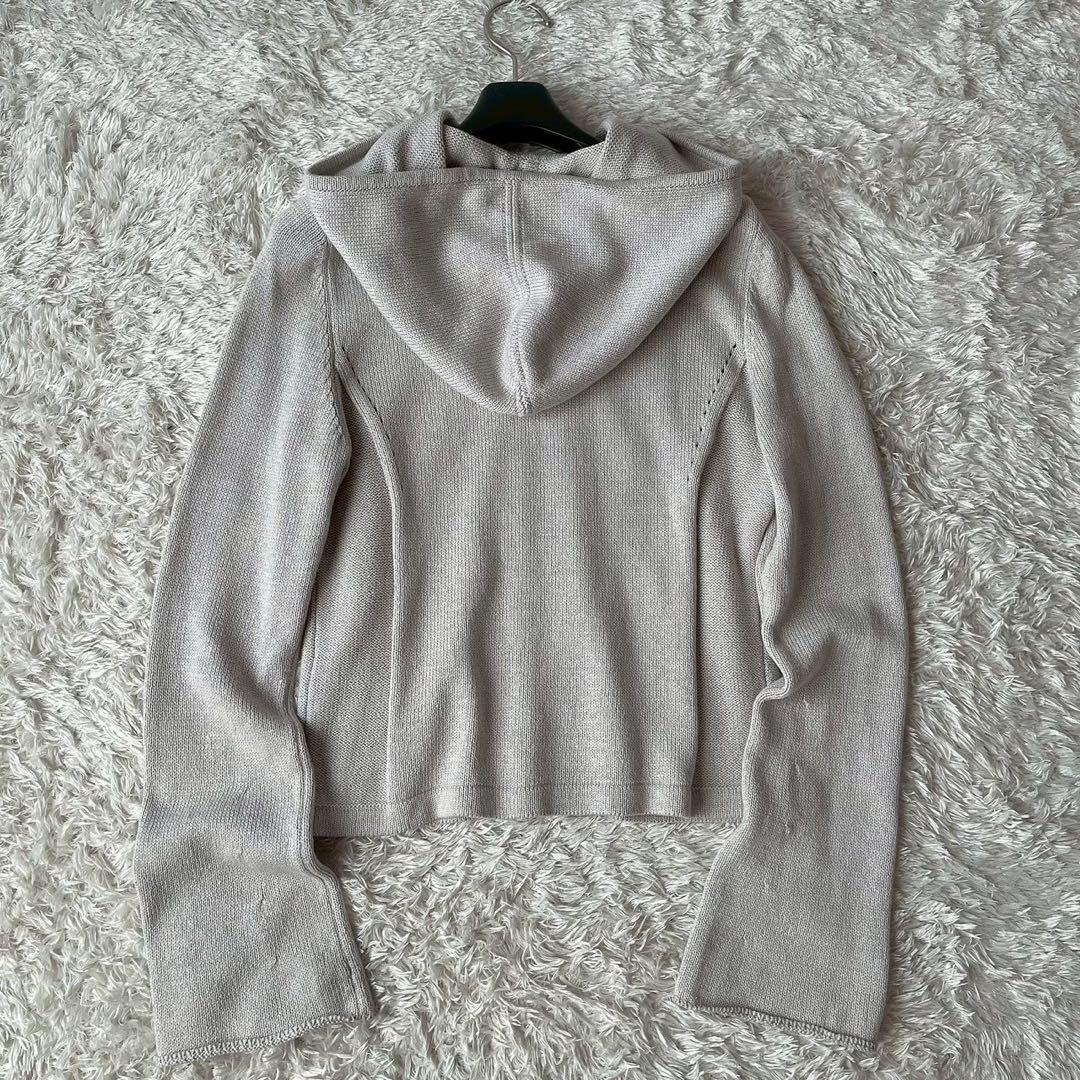 【美品】フォクシー リリーパーカー コットンシルク カーディガン フーディー