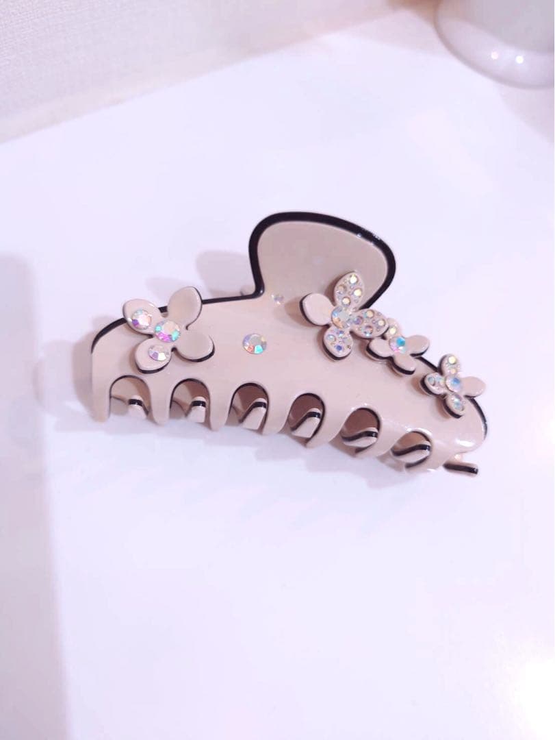 【極美品】アレクサンドルドゥパリ　リボンバレッタ　ベージュ　おまけ付き♡