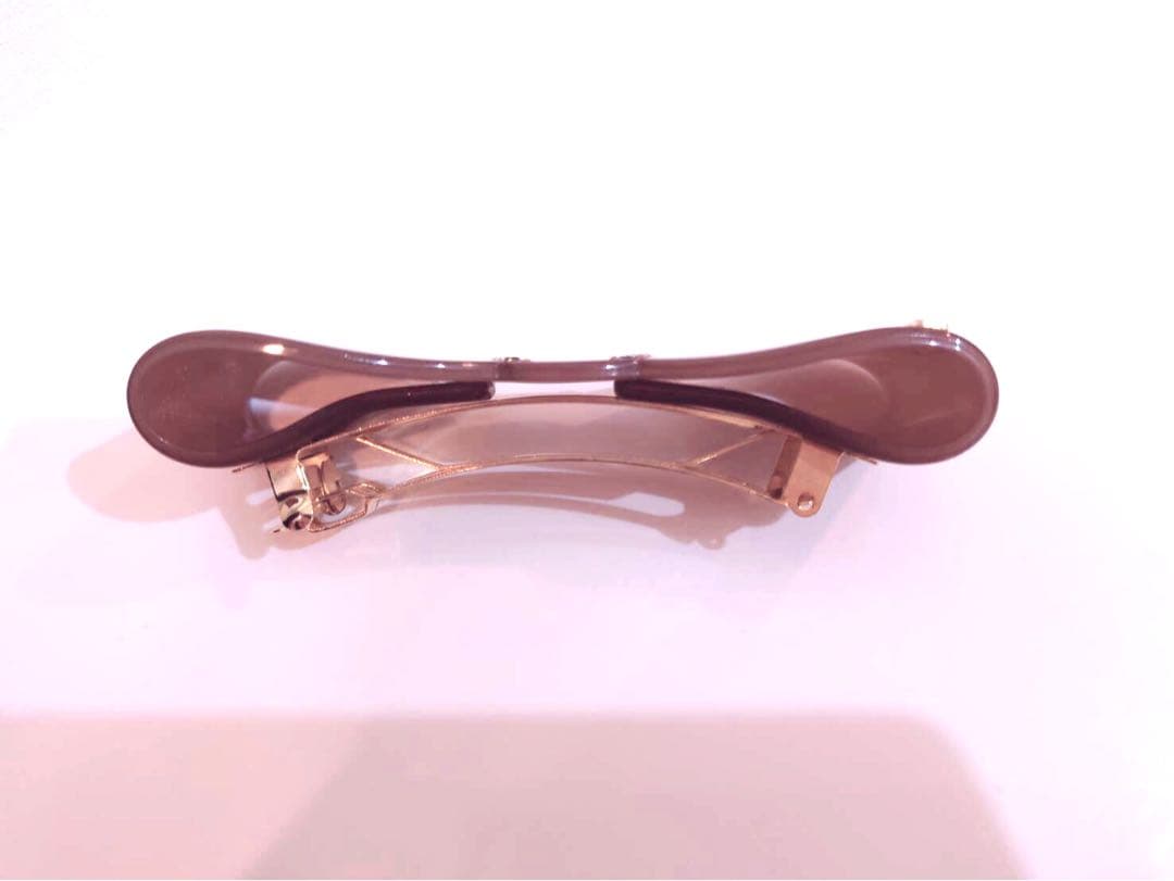 【極美品】アレクサンドルドゥパリ　リボンバレッタ　ベージュ　おまけ付き♡