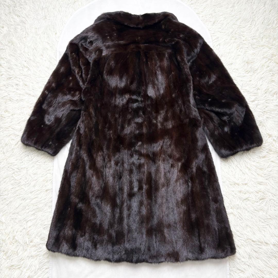 CELINE リアルミンクファーコート ロング丈 艶々 毛並み◎ XLサイズ相当