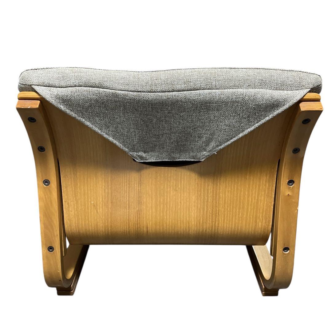 【美品】 通販生活 楽座椅子 カタログハウス 座椅子 グレー