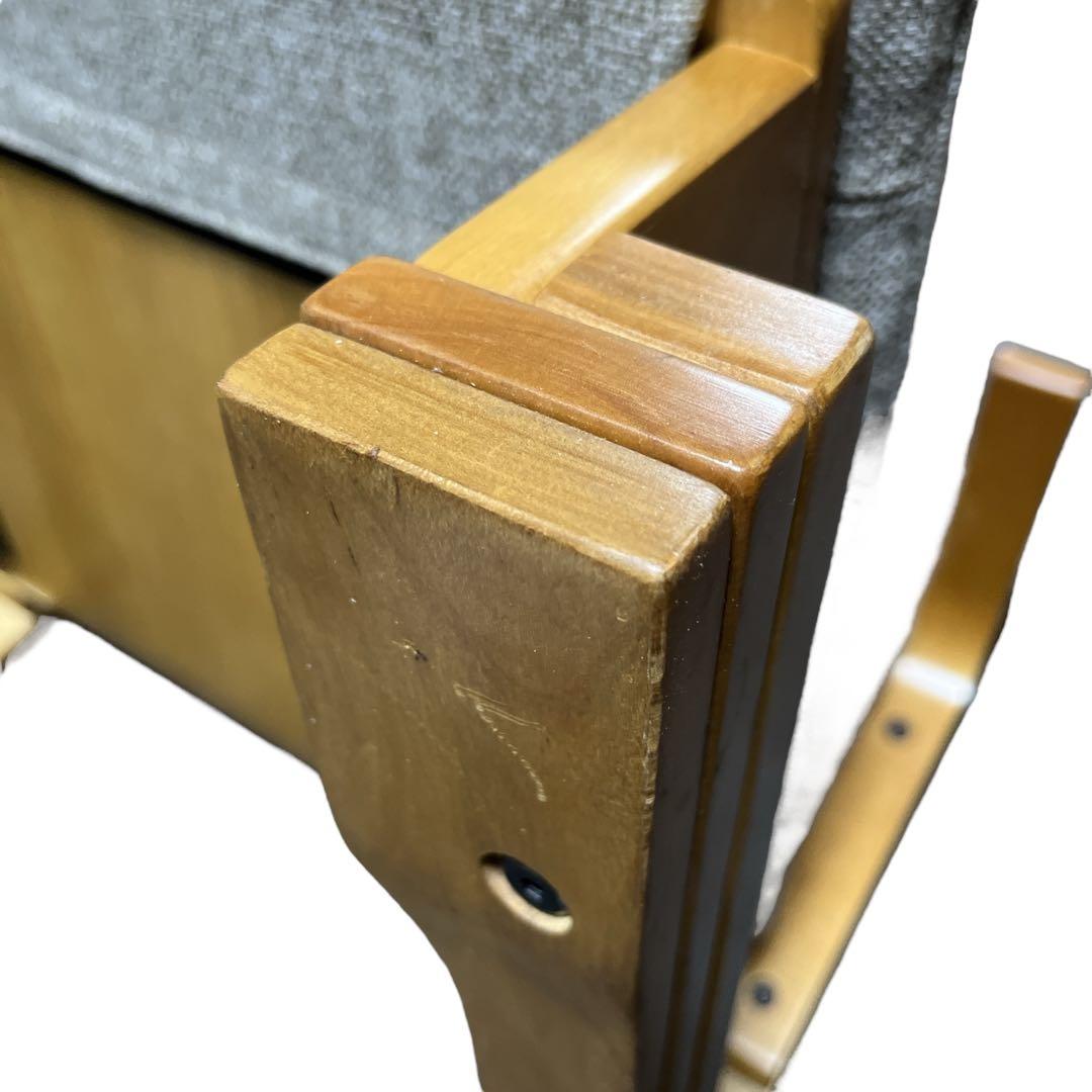 【美品】 通販生活 楽座椅子 カタログハウス 座椅子 グレー