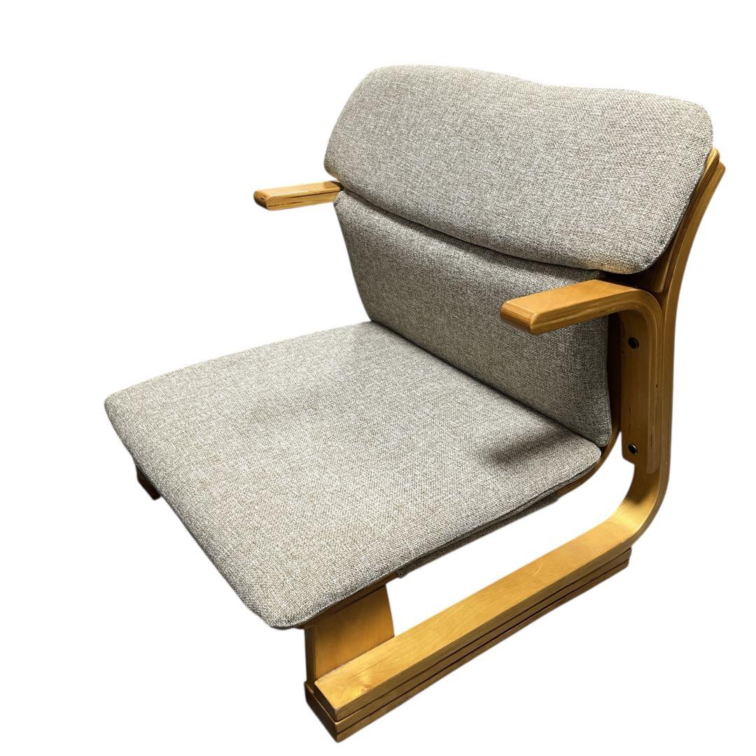【美品】 通販生活 楽座椅子 カタログハウス 座椅子 グレー