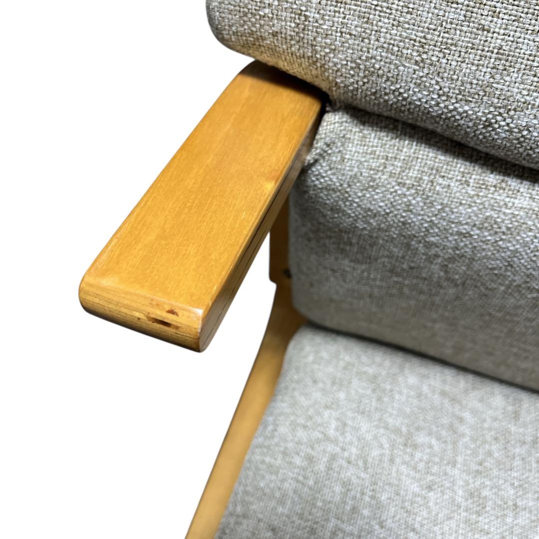 【美品】 通販生活 楽座椅子 カタログハウス 座椅子 グレー