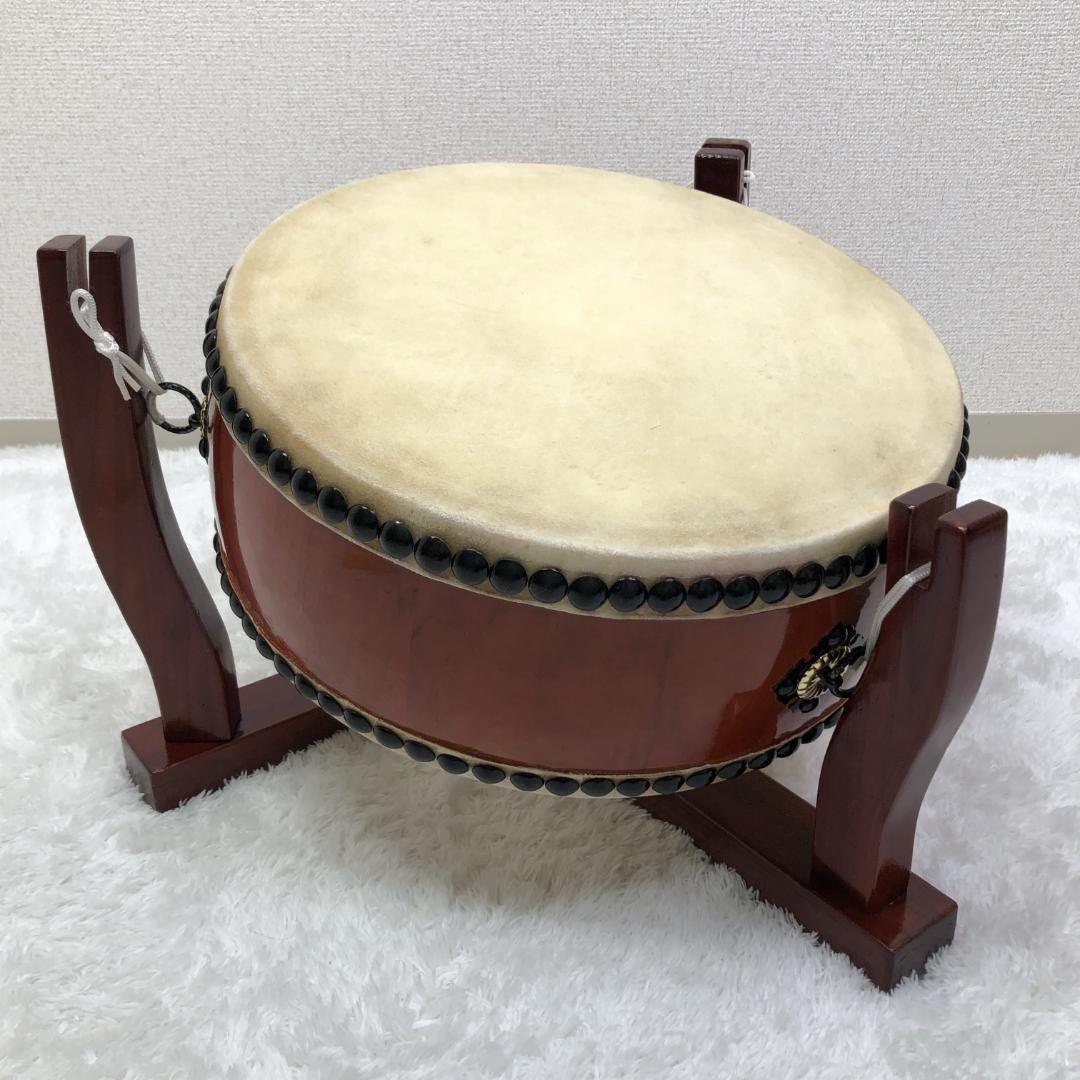 即演奏可能❣️美品✨和太鼓 平太鼓 36cm 1.2尺 バチ付き 和楽器演奏
