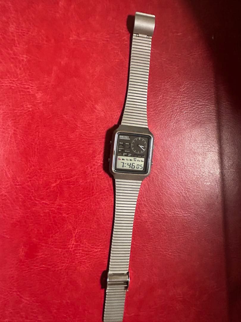 美品　SEIKO H127-5000 クロノグラフ デジアナ ツインカウンター