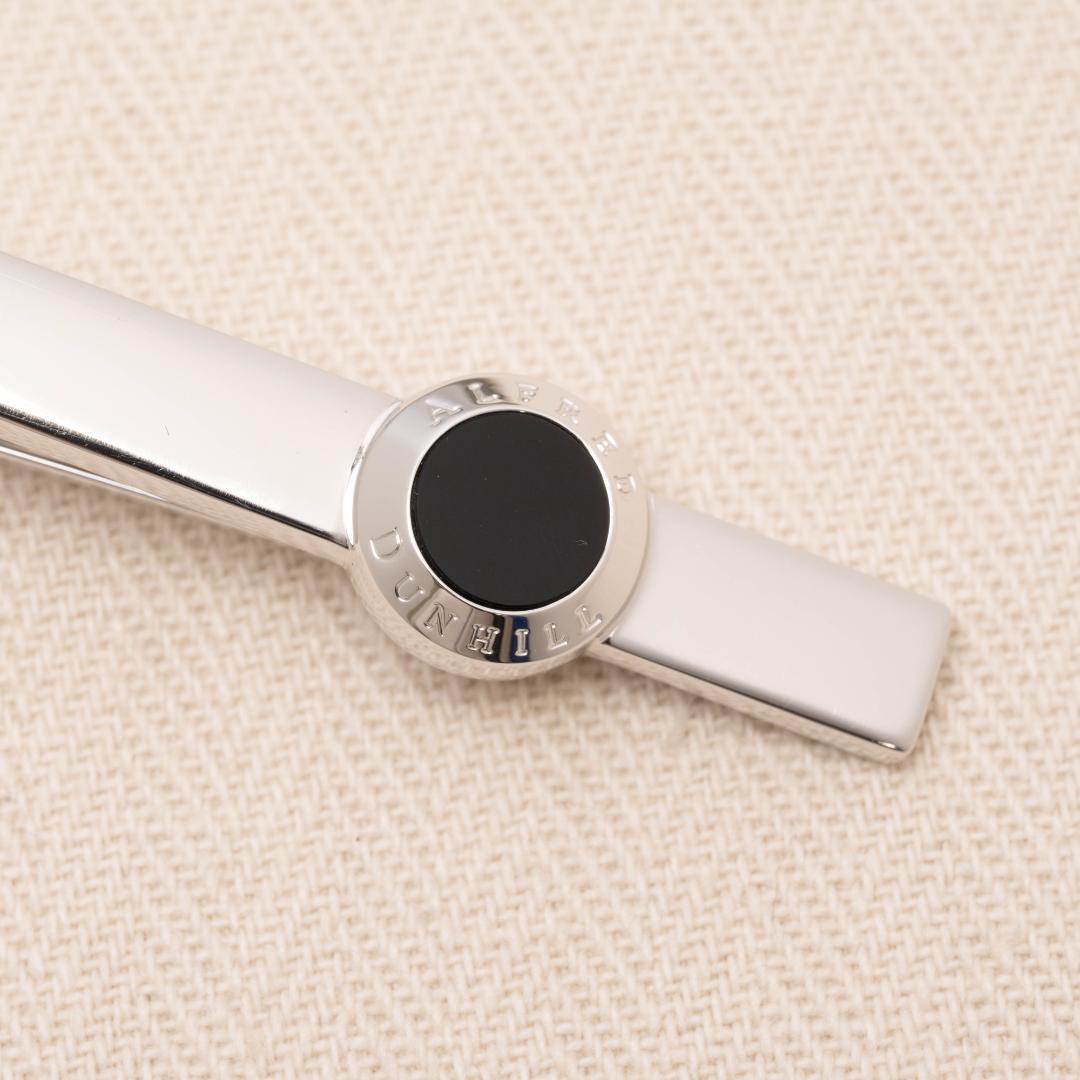 Dunhill アルフレッド オニキス　ネクタイピン　Ag925