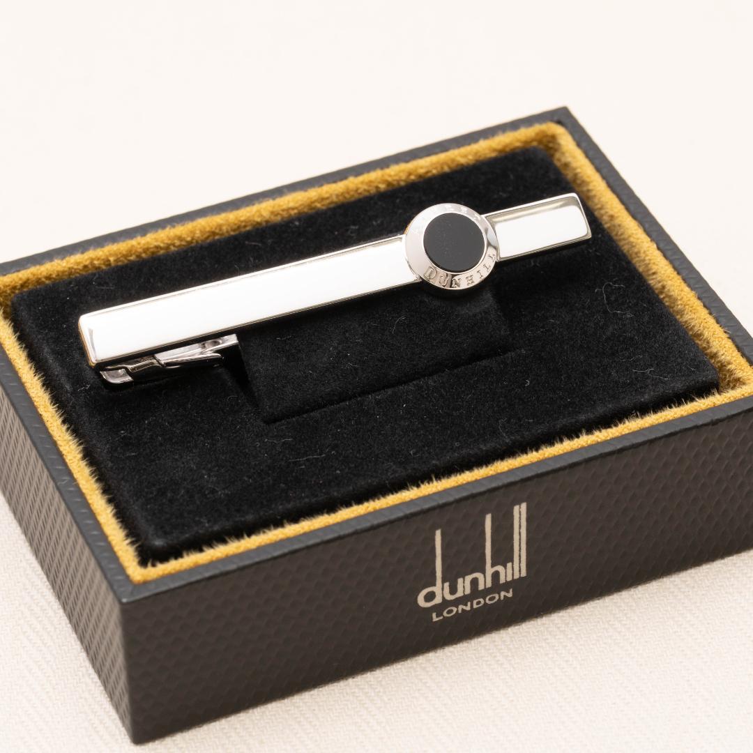 Dunhill アルフレッド オニキス　ネクタイピン　Ag925