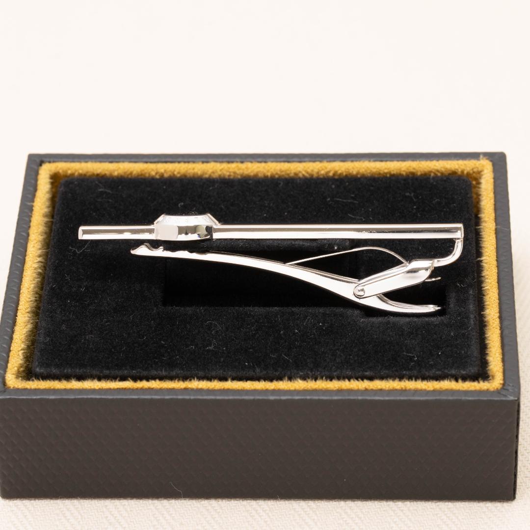 Dunhill アルフレッド オニキス　ネクタイピン　Ag925